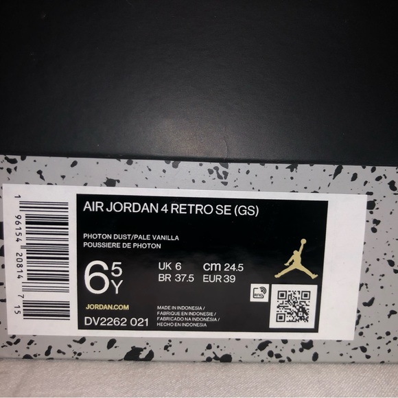 Retro Air Jordan 4 SE 6.5Y - Picture 6 of 8